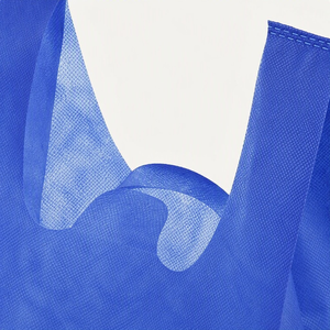 Richer Blue Nonwoven Foldable Tote <b>Bag</b> with Vest Handle Reusable for Grocery & Business Shopping Custom Logo Sublimation Print - Product Image 5