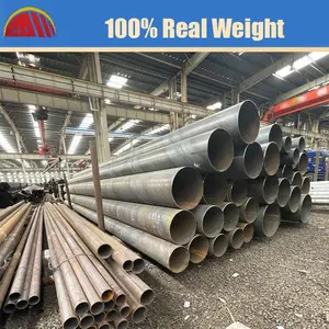 High Quality Carbon Steel Pipe ASTM API 5L ERW Welded Black Hot-Rolled Round Shape JIS/KS/GS Certified 12m Length EN Standard