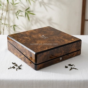 Luxury Wooden Gift Box for Dates Dried Fruits Chocolate and Tea | Natural Solid Wood Storage Container for <strong>Gourmet</strong> <strong>Food</strong> - Product Image 1