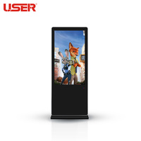 Pantalla Digital LCD Vertical de 43/49/55/65 Pulgadas para Publicidad en Interiores, Kiosco de Señalización Digital con Sistema Android/Windows