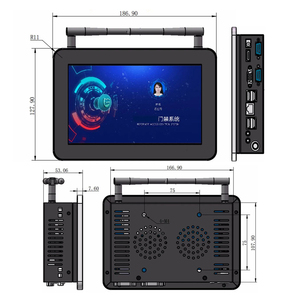 หน้าจอสัมผัสแบบ Capacitive หรือ Resistive ยี่ห้อ Senke รุ่น Ip65 สำหรับติดตั้งบนผนังด้านหน้า  คอมพิวเตอร์อุตสาหกรรมแบบฝังตัวกันน้ำ ขนาด 7 นิ้ว รุ่น Sk-7gb - Product Image 5