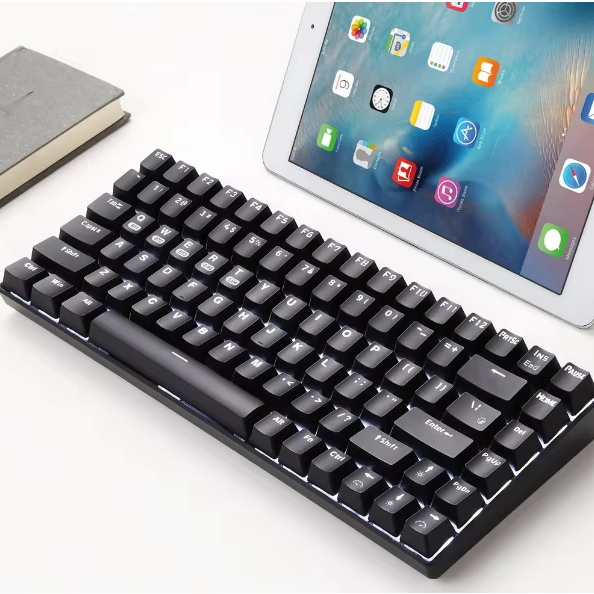 Hot Sale XINMENG RF68 RGB Wireless BT Mechanical Keyboard Blue Switch Tablet Game Keyboard
