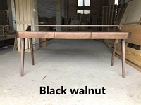 Escritorio de Computadora de Madera Sólida, Estilo Moderno, Mesa de Escritorio para Oficina en Casa, Estación de Trabajo Personalizada para Sala de Estudio o Dormitorio