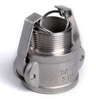 Accesorios de tubería de acero inoxidable fundido SS 304 NPT BSPT Rosca 1 "25A Acoplamiento Camlock Acoplamiento rápido fundido Conector rápido Tipo B