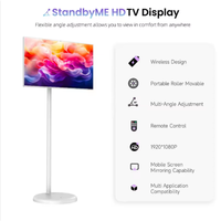 OFD 21.5 İnç LCD LED Beyaz Mobil Tablet PC Pil Döndürülebilir Dokunmatik Ekran Monitör Android 15 İnteraktif Akıllı Ekran Öğrenme