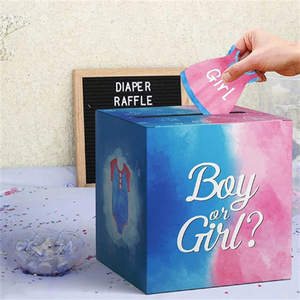Baby Shower e genere rivelano le urne per il voto di genere per feste Decorative per matrimoni - Product Image 6