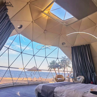 Dôme géodésique en polycarbonate de haute qualité, résistant à l'hiver, pour glamping, 6m, 8m, 20m, tente agricole, gazebo transparent