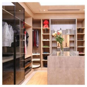 Prima Personnalisable Couleurs Pas Cher Moderne Armoire En Bois Placard Avec Portes Vêtements Chambre Armoire - Product Image 5