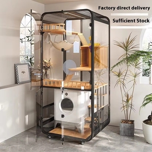 Diseño Superior de Fábricas Chinas: Rascador para Gatos de Acero al Carbono Resistente, Condominio en la Pared, Árbol para Gatos de Lujo Personalizado para Gatos Grandes - Product Image 1