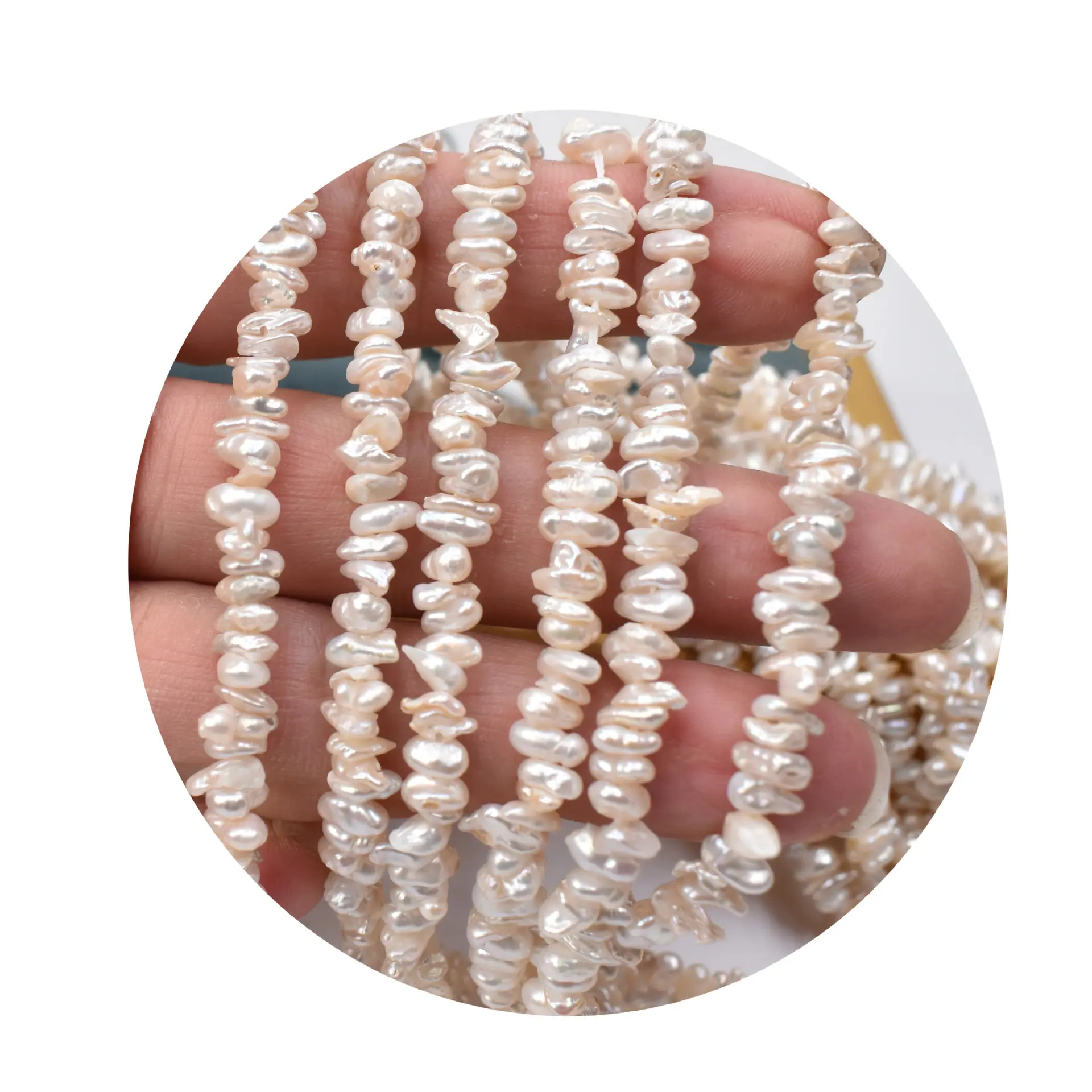 Natural Freshwater Pearls Baroque Special-Shaped Stacked Small Petals Regeneration Beads Irregular Naked Beads Diy Jewelry Acces