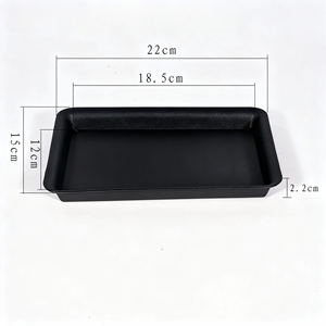 <span class=keywords><strong>Sottovaso</strong></span> <span class=keywords><strong>Rettangolare</strong></span> Spesso e Satinato, Base in Plastica per Vasi di Fiori, Vassoio Raccogli Acqua per <span class=keywords><strong>Bonsai</strong></span> e Piante in Vaso - Product Image 3