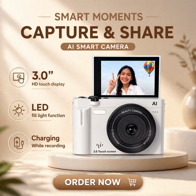 4K Video Camera Digital Cameras Cameras for Photography WiFi Touch Screen LED Light OEM Manufacturer