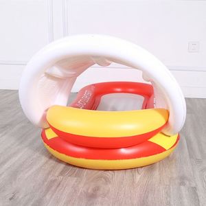 Foldable Striped Pool <b>Float</b> Lounger <b>Inflatable</b> Swimming Pool Hammock Raft for Adults - Product Image 4