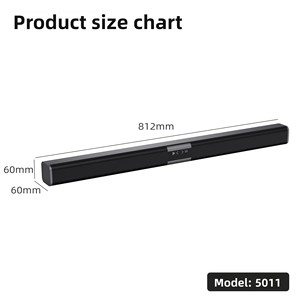 Mgitec Soundbar Wireless <strong>Speaker</strong> 10W 2 <strong>Speakers</strong> Plastic Material <strong>TV</strong> Sound Booster Strip-Shaped Home Audio Aux for <strong>Speaker</strong> - Product Image 1