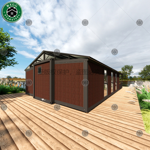 Maison conteneur pliable et extensible en forme de L avec façade entièrement vitrée pour camping en milieu rural, site touristique, séjour court pour touristes - Product Image 5