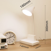 Lampe de bureau LED USB rechargeable moderne personnalisée avec contrôle tactile, intensité réglable et pliable pour le bureau et le salon