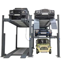 Système de stationnement vertical à trois niveaux pour SUV, élévateur de stockage de véhicules à 4 poteaux, élévateur de stationnement pour valet de voiture