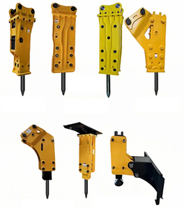 China Venda Quente Caixa/Tipo Superior Hidráulica Rock Breaker Demolição 68 75 45 140 155 mm Shank Diâmetro Escavadeira Martelo Disjuntor - Product Image 2