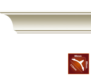 Moule en polyuréthane imperméable et résistant au feu, 2.4M, style européen, moulure uni, promotion - Product Image 4