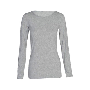 T-shirt femme à manches longues en coton imprimé personnalisé, écologique et de qualité supérieure, coupe classique, couleur unie, tissu respirant, pas un crop top - Product Image 1