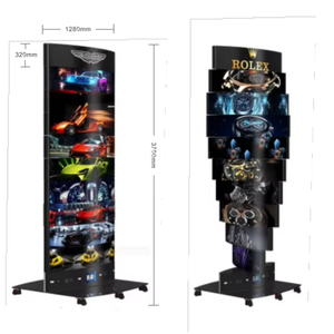 Écran LED rotatif triangulaire à déformation visuelle programmable mécanique numérique P2 d'intérieur - Product Image 1