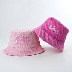 Chapeau seau en velours côtelé réversible avec logo brodé personnalisé unisexe Pêche Sports Activités de plein air décontractées Enfants Adultes - Product Image 1