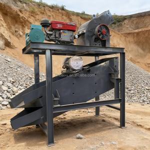 Small 15 T/H Aggregate and <strong>Sand</strong> Fine Crushing Hammer Mill <strong>Grinder</strong> Hammer Crusher With Vibrating Screen - Product Image 1