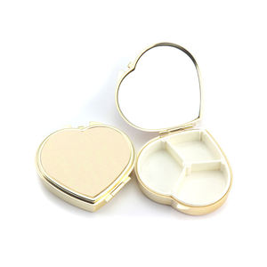 Mejor Bienvenido Proveedor de moda Color dorado Caja pequeña de color dorado Caja de plástico o metal Mini pastillero Organizador Estuche apilable - Product Image 5