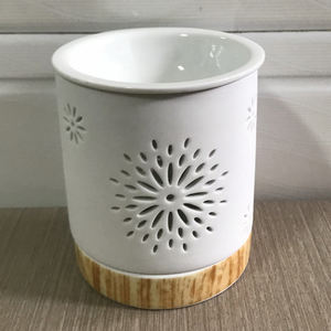 <span class=keywords><strong>Lampe</strong></span> de table en céramique blanche Brûleur de cire pour la <span class=keywords><strong>maison</strong></span>, le bureau et la chambre <span class=keywords><strong>à</strong></span> coucher Objets décoratifs pour le salon - Product Image 3