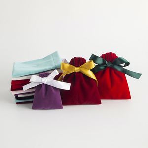 Sacs en velours à cordon pour emballage en vrac, présentation de cadeaux, rangement, mariage, voyage, bonbons, pochettes anti-poussière - Product Image 2