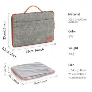 BSCI Factory Waterproof Men <b>Laptop</b> Bag <b>Women</b> Tablet Sleeve Office Travel Business <b>Laptop</b> <b>Case</b> Computer Bag - Product Image 2