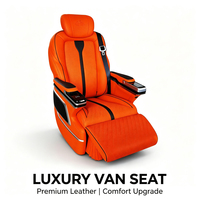 Siège VIP pivotant électrique, fauteuil inclinable de luxe avec revêtement en cuir PU pour Mercedes Sprinter V-Class