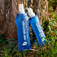 Gourde souple pliable en TPU imperméable sans BPA de 500 ml pour le sport, la randonnée et la course à pied
