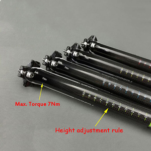 <span class=keywords><strong>Tija</strong></span> de sillín de fibra de <span class=keywords><strong>carbono</strong></span> para bicicleta de montaña, 27,2/30,8/31,6mm, tubo de asiento de 350/400mm - Product Image 3