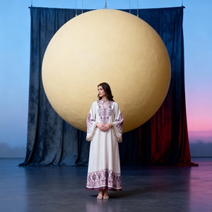 Robe Abaya Personnalisée en Polyester Imprimé de Haute Qualité pour Femmes Musulmanes, Tenue de Soirée Élégante, Vente en Gros OEM - Product Image 3