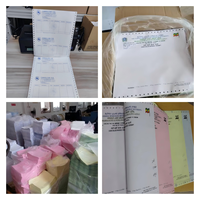 Papier autocopiant sur mesure 241x279mm NCR CFB 2-6 plis pour imprimante matricielle multicouche à dos couché certifié