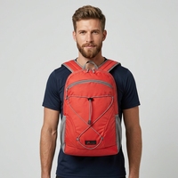 Sac à dos élégant et écologique à texture diamantée 420D avec fermeture éclair, sac à dos décontracté pour une utilisation en ville et en extérieur