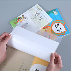 Protège-<span class=keywords><strong>livre</strong></span> transparent en PP/PE, ajustable et réutilisable, format personnalisé 16K A4, imperméable - Product Image 5