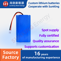 Factory Custom 7.4V 1500mAh 18650 Lithium Battery Pack New Grade a Cell for Fascia Gun Medical Equipment Power Supply