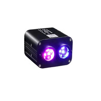 Kit de plafonnier à fibres optiques scintillantes DC12v 20w pour voiture, éclairage de toit étoilé bicolore, contrôle musical par application