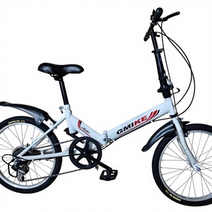 Vélo pliable à vitesse variable de 20 pouces avec frein à disque Capacité de charge de 70 kg Cadre en acier au carbone pour Audi Land Rover Lincoln Magasin de voitures <span class=keywords><strong>4S</strong></span> - Product Image 1