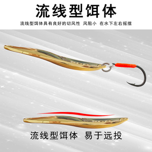 Señuelo giratorio de 20g, metal, anzuelo simple, electrochapado en plata, para pesca de macarela - Product Image 4