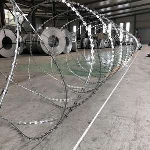 <span class=keywords><strong>Precio</strong></span> de fábrica personalizado, alambre de púas de afeitar de 450mm, <span class=keywords><strong>concertina</strong></span> galvanizada para cercas de seguridad - Product Image 4