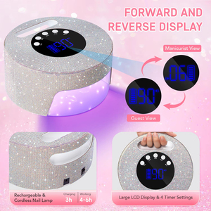 UV LED Nail <b>Lamp</b> 48W Nail Dryer With 4 Timer Settings and LCD Display Professional UV <b>Lamp</b> for Manicure Nail Tools - Product Image 3