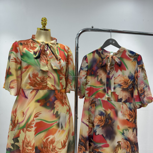 Robe élégante et décontractée pour femme, nouvelle collection 2026, coupe ajustée, dentelle à motifs géométriques, respirante pour l'été et le printemps, vente <span class=keywords><strong>en</strong></span> gros à bas prix - Product Image 3