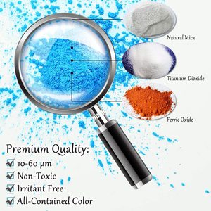 Résine époxy 10 couleurs mica inorganique de poudre pour les cosmétiques Savon Fabrication De Bougies Colorant BRICOL - Product Image 5