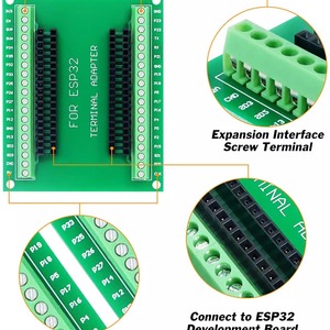 อะแดปเตอร์เทอร์มินัล Esp32 บอร์ดขยาย 38 พิน สำหรับบอร์ดพัฒนา Esp32 พร้อมอินเทอร์เฟซ Gpio และ Uart - Product Image 3