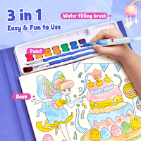 Joycat Vente en gros de peintures à l'aquarelle pour enfants avec pigments et graffiti coloriage à l'eau livre de dessin jouets avec brosse