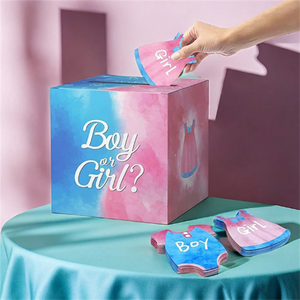 Baby Shower e genere rivelano le urne per il voto di genere per feste Decorative per matrimoni - Product Image 5