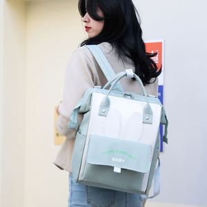 Lovely Cartoon Bunny Shaped <b>Backpack</b> Mommy Lightweight Baby Diaper Storage Bag - Product Image 5